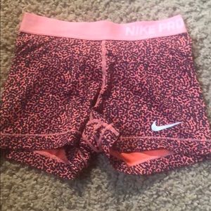 Nike pro spandex shorts